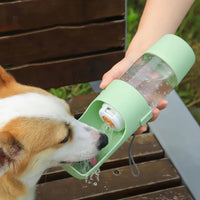 Premium Portable Pet Water Bottle with Food Storage