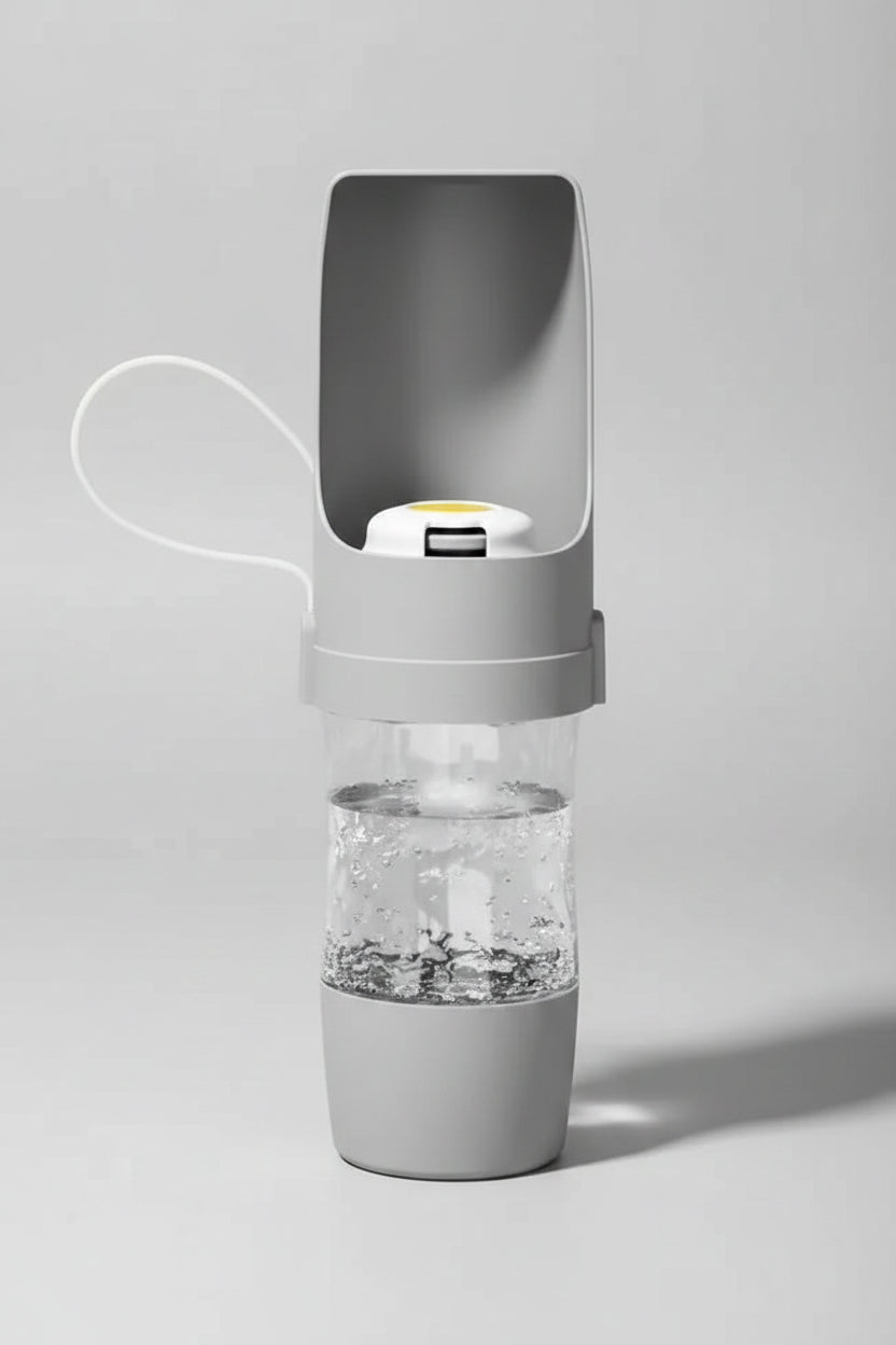 Premium Portable Pet Water Bottle with Food Storage