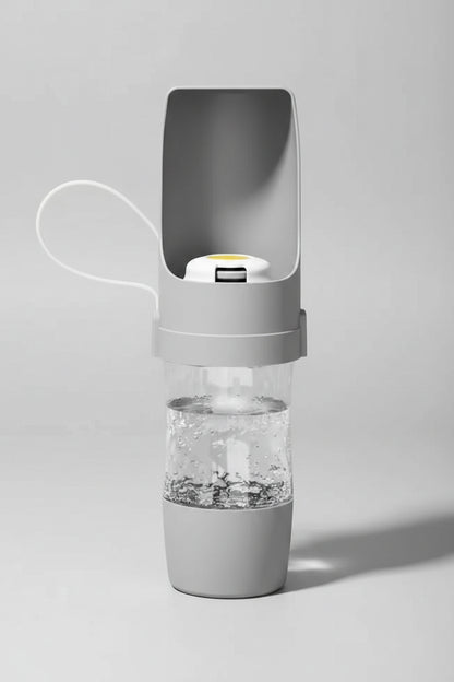 Premium Portable Pet Water Bottle with Food Storage