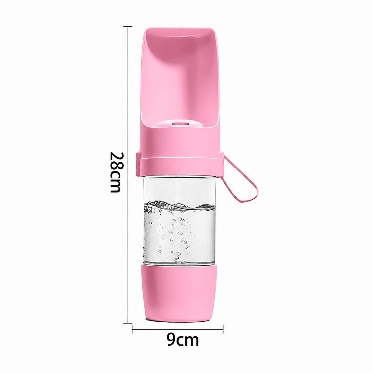 Premium Portable Pet Water Bottle with Food Storage