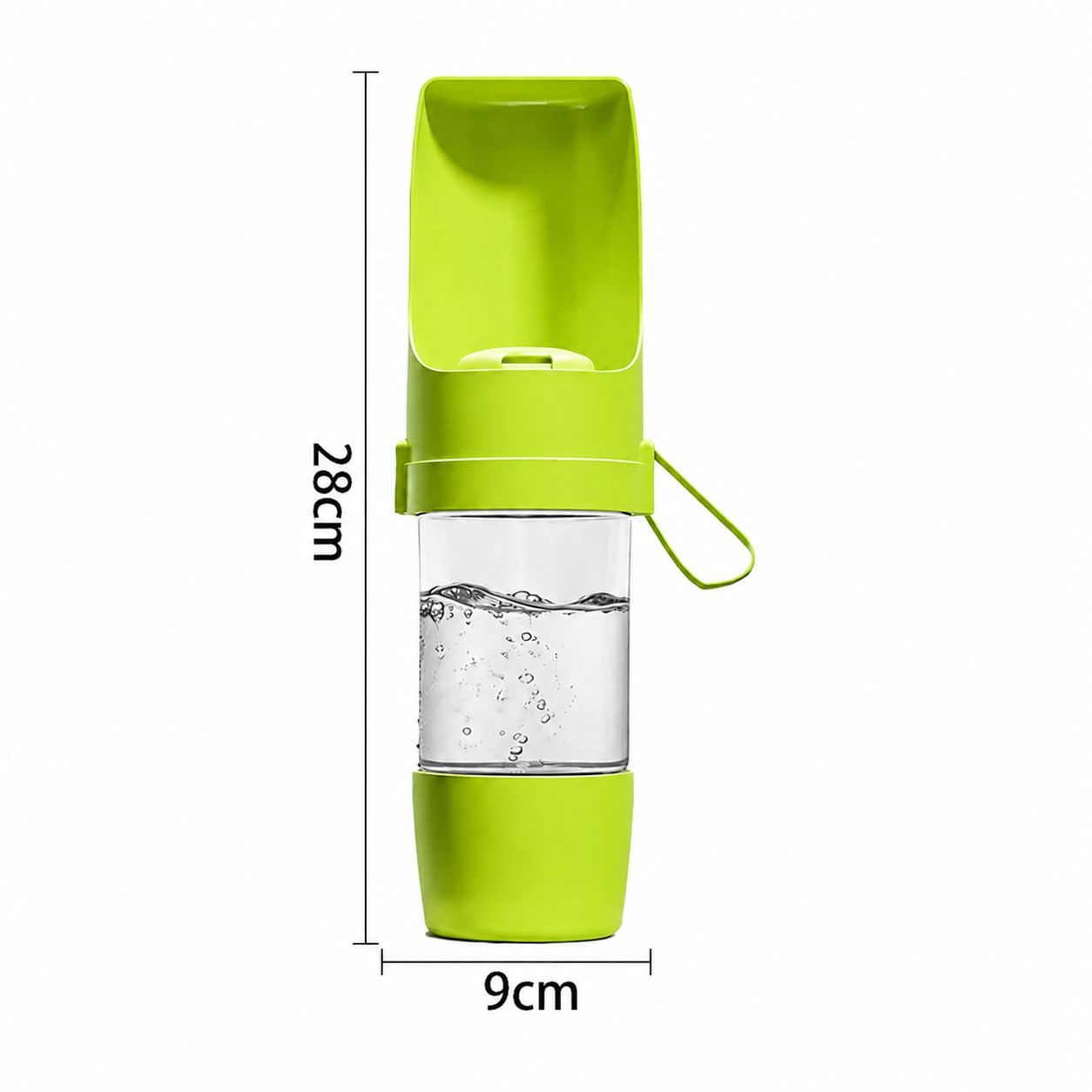 Premium Portable Pet Water Bottle with Food Storage