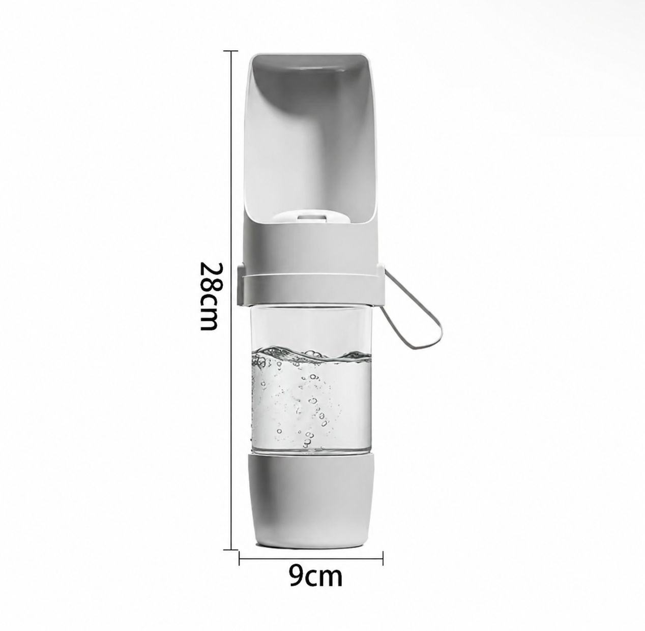 Premium Portable Pet Water Bottle with Food Storage