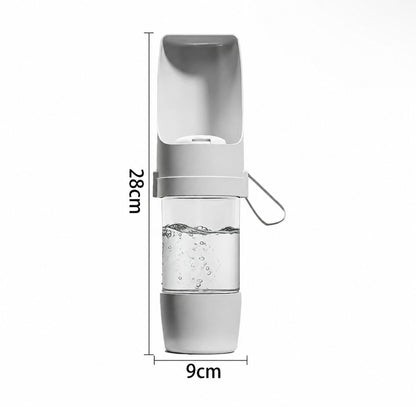Premium Portable Pet Water Bottle with Food Storage